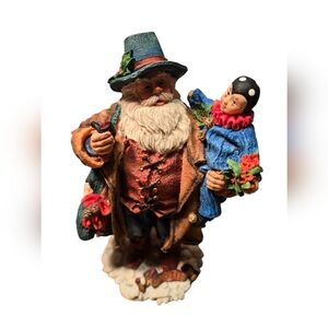 Vtg Roman American Santas Through the Decades 1810 The Cloth Like Santa 66941